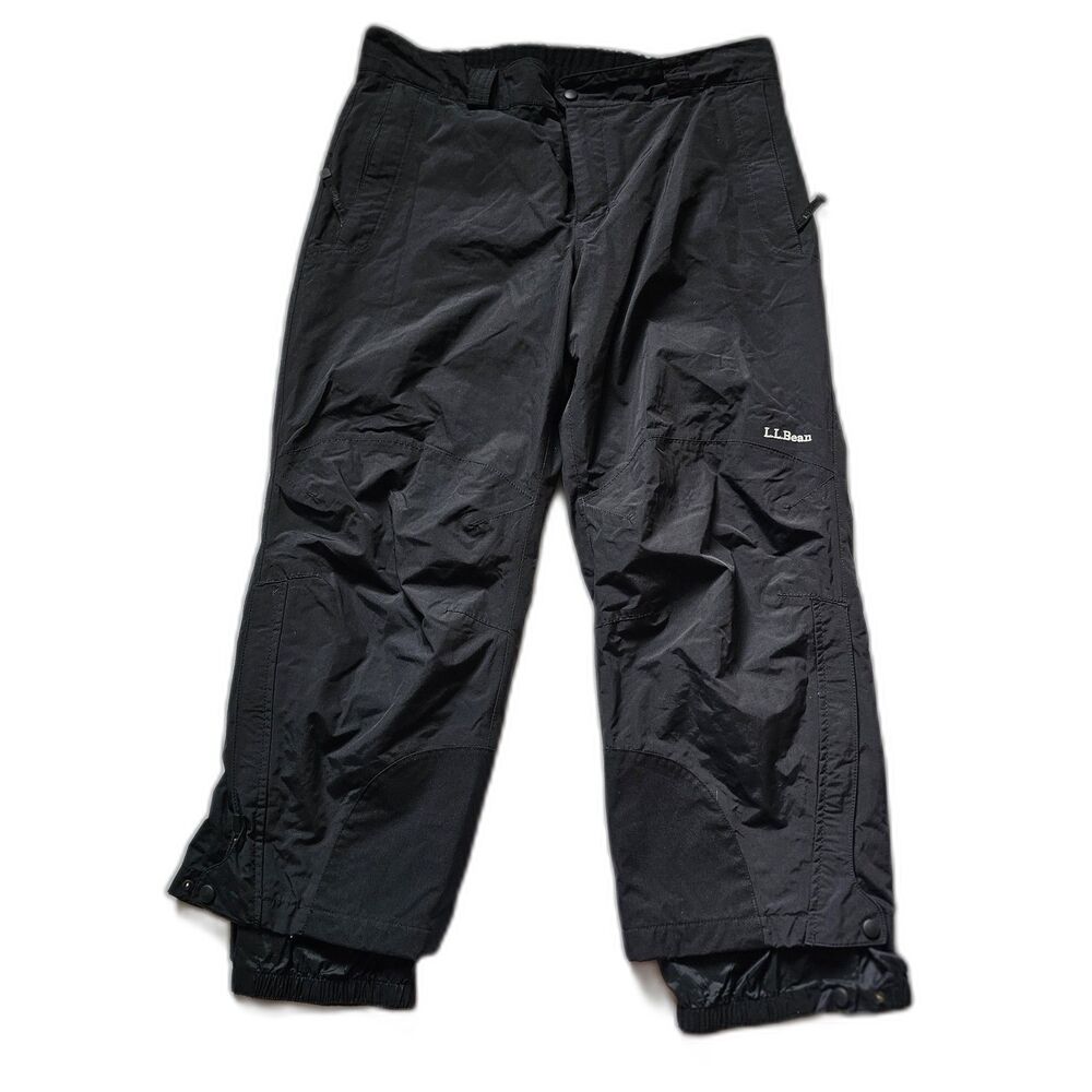 L.L. Bean Ski Pants Women XL Black Insulated Waterproof Snowboarding Pants